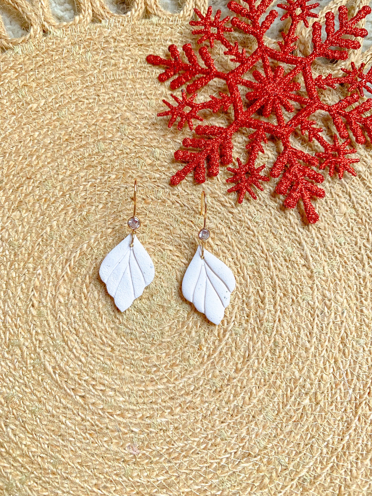 White Fan Dangles