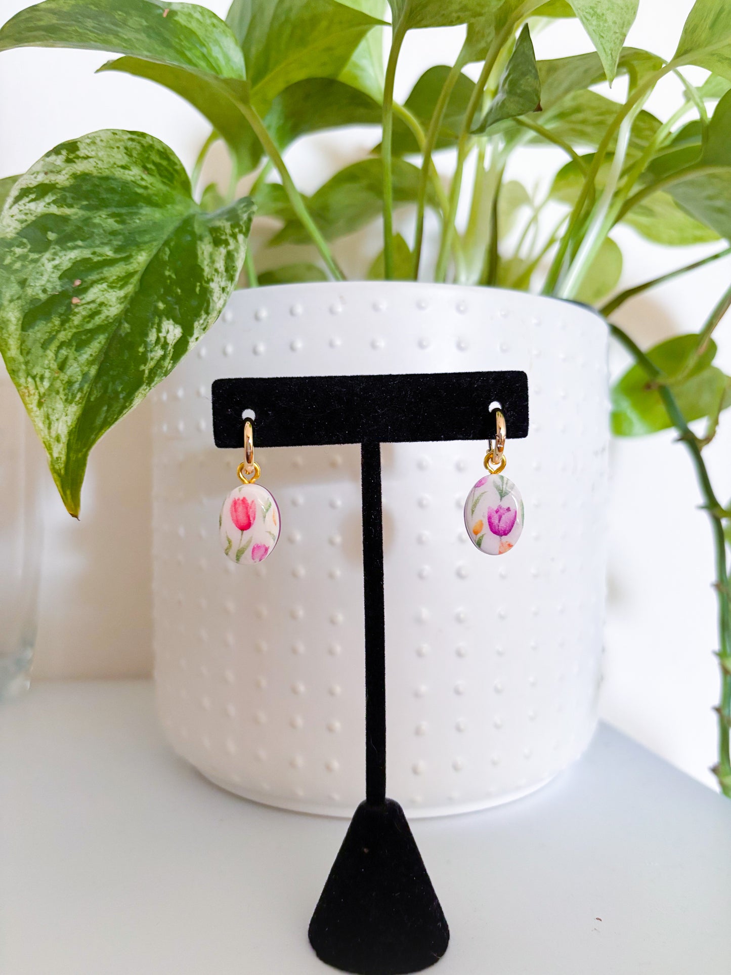 CHARM BAR Reversible Tulips Charm