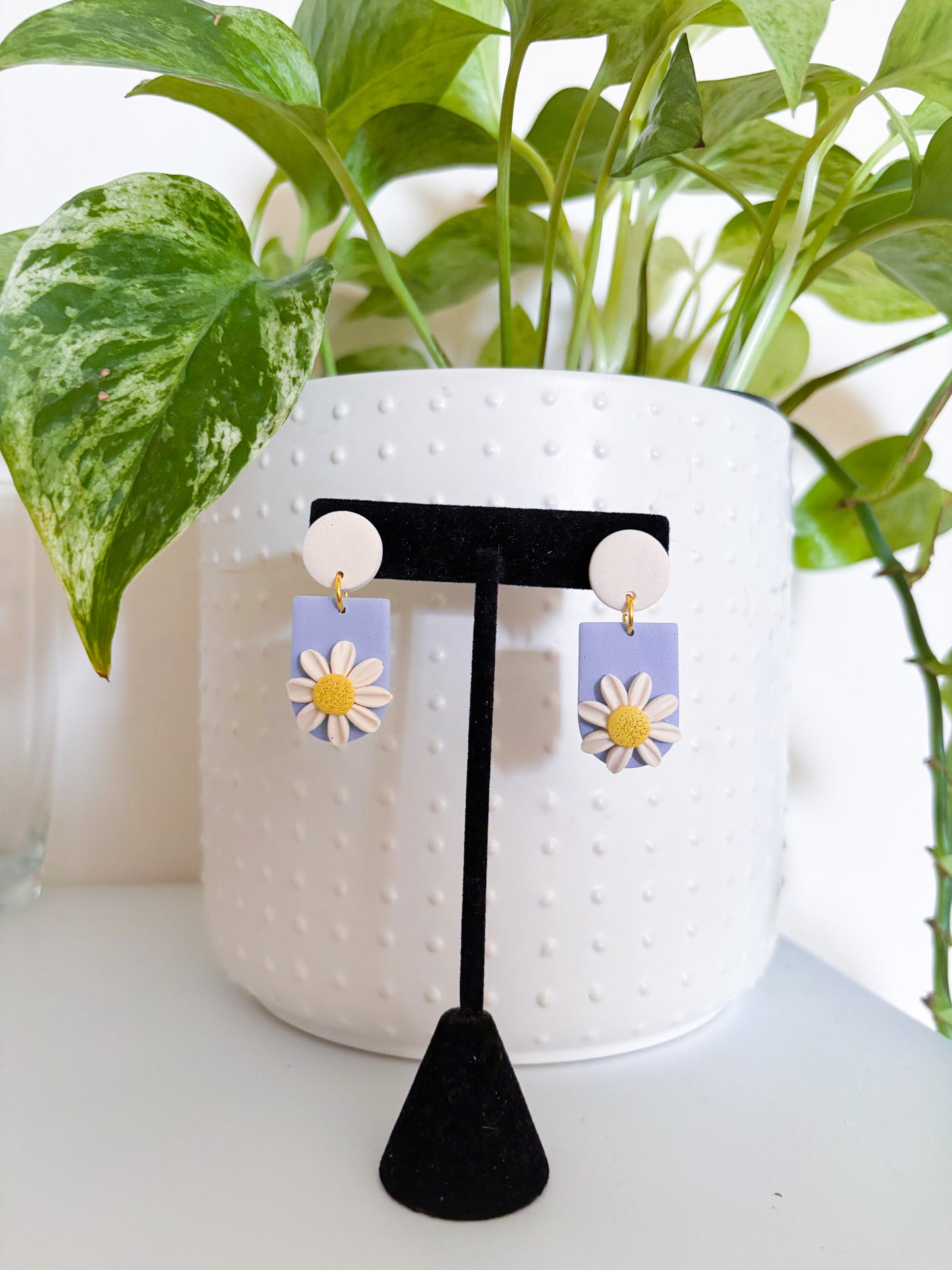 Blue Daisy Dangles