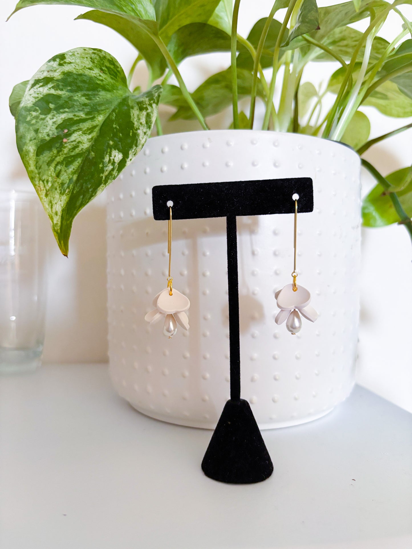 Petal + Pearl Dangles