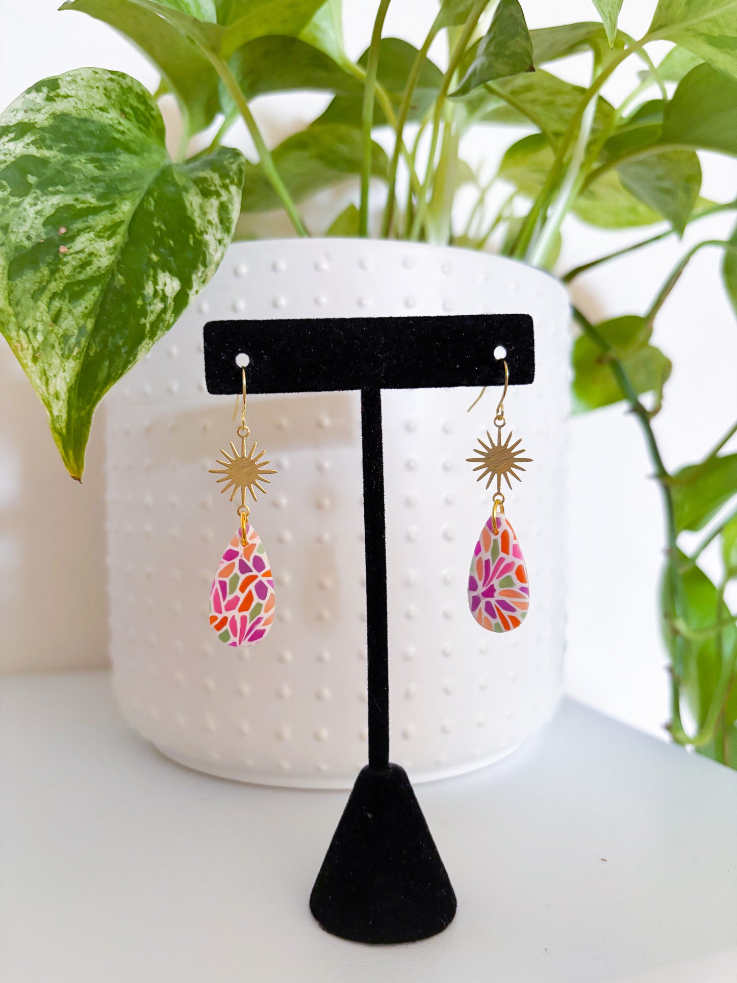Stained Glass Sun Dangles