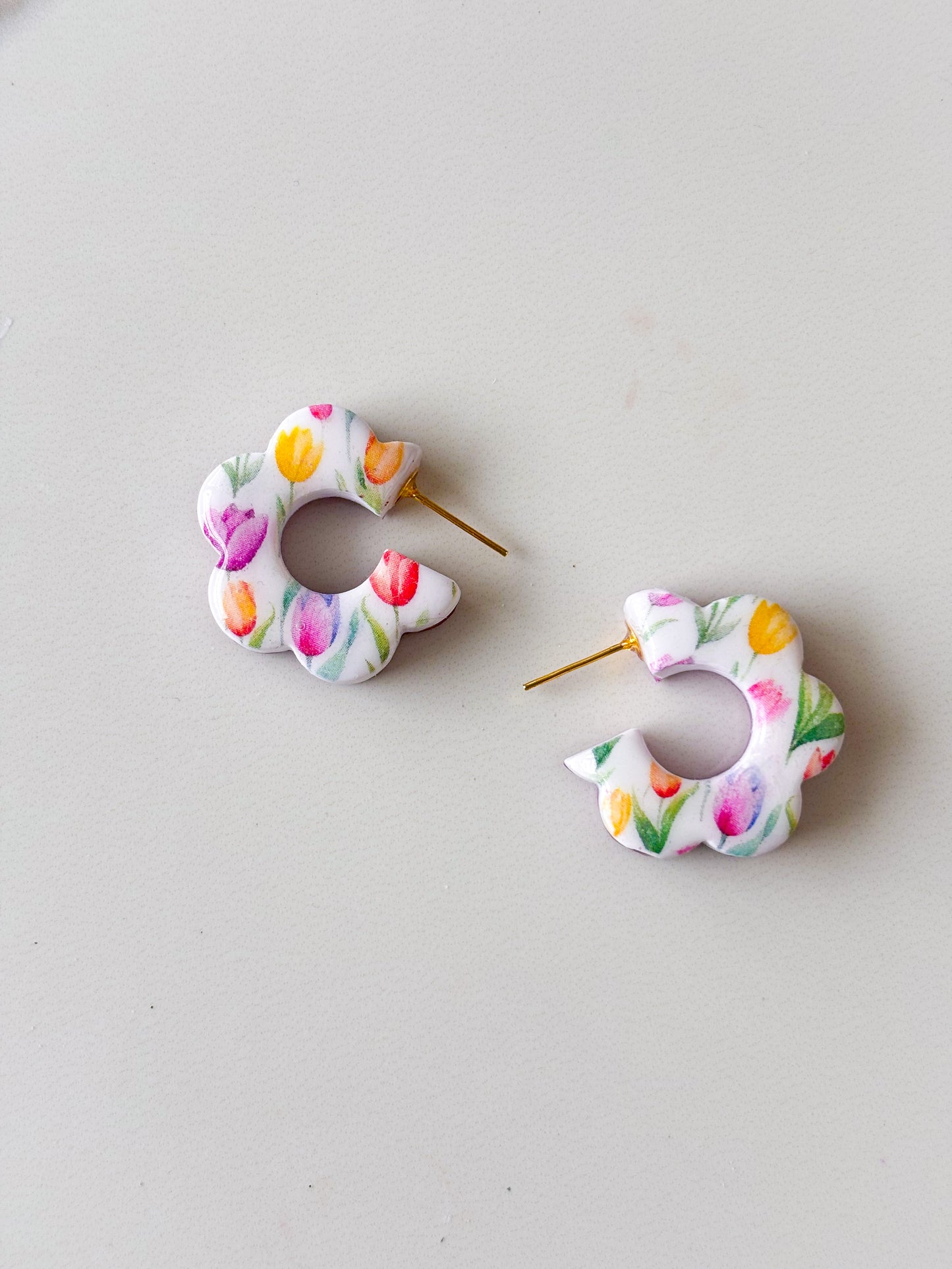 Reversible Tulip Hoops