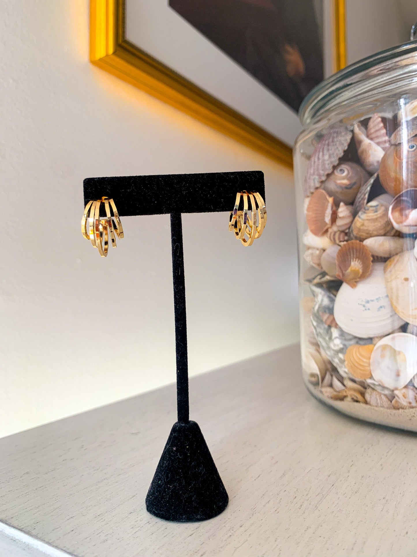 Layered 18k Gold Hoops