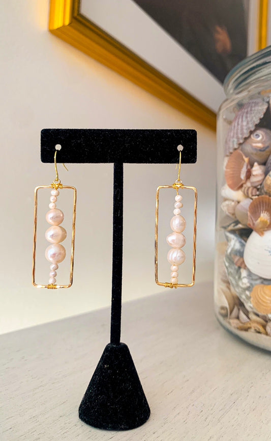 Long Fresh Water Pearl Dangles