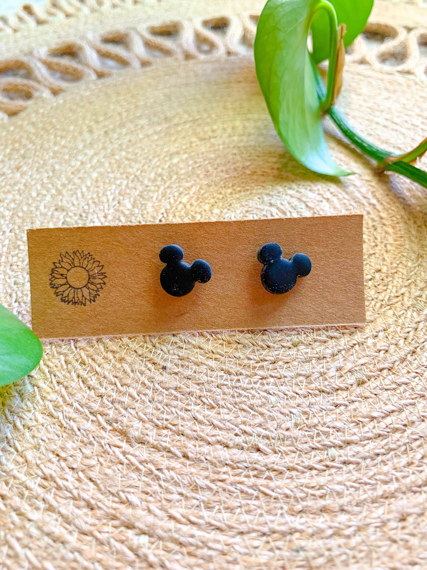 Mini Black Mickey Studs