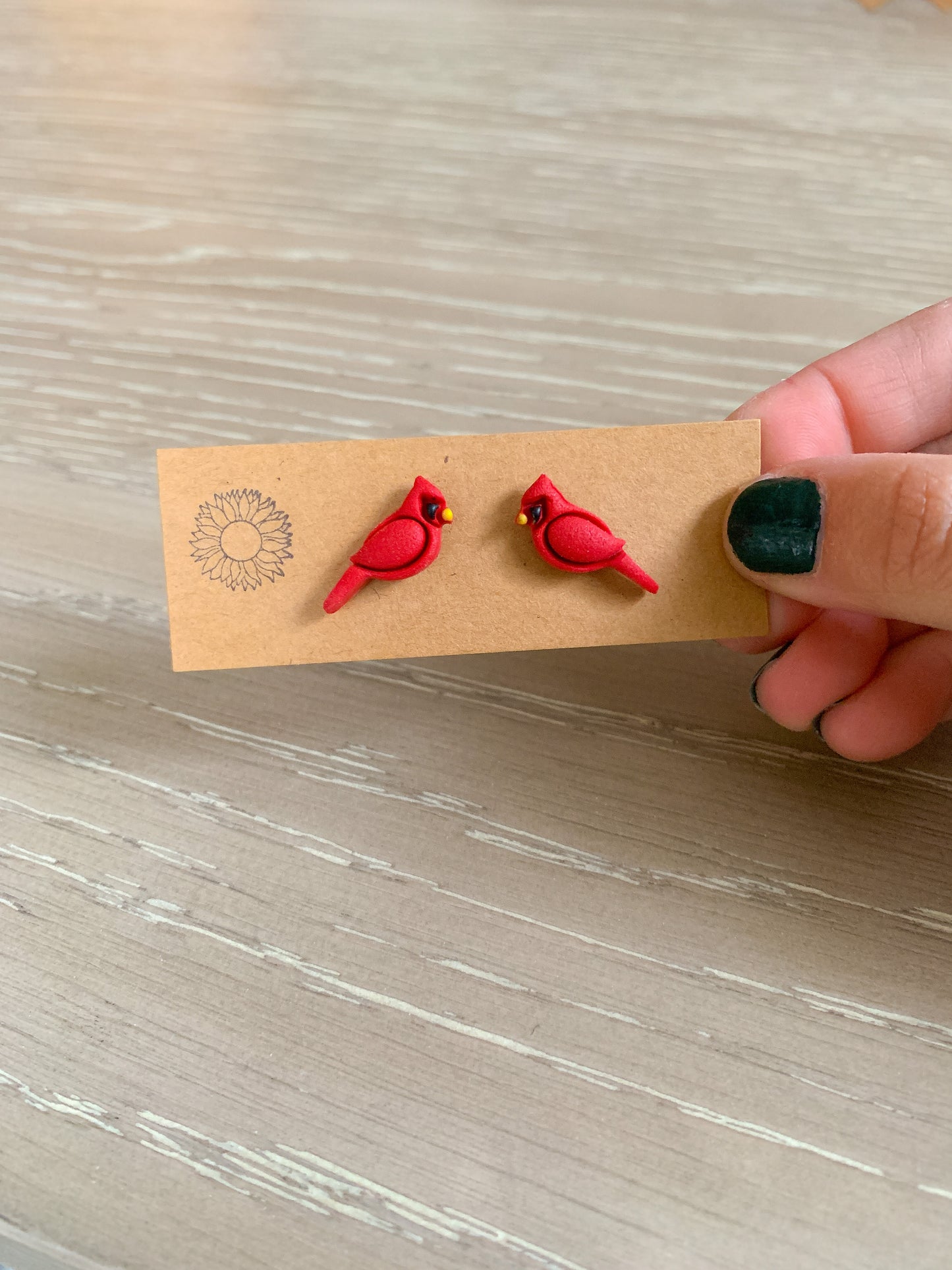 Cardinal Studs