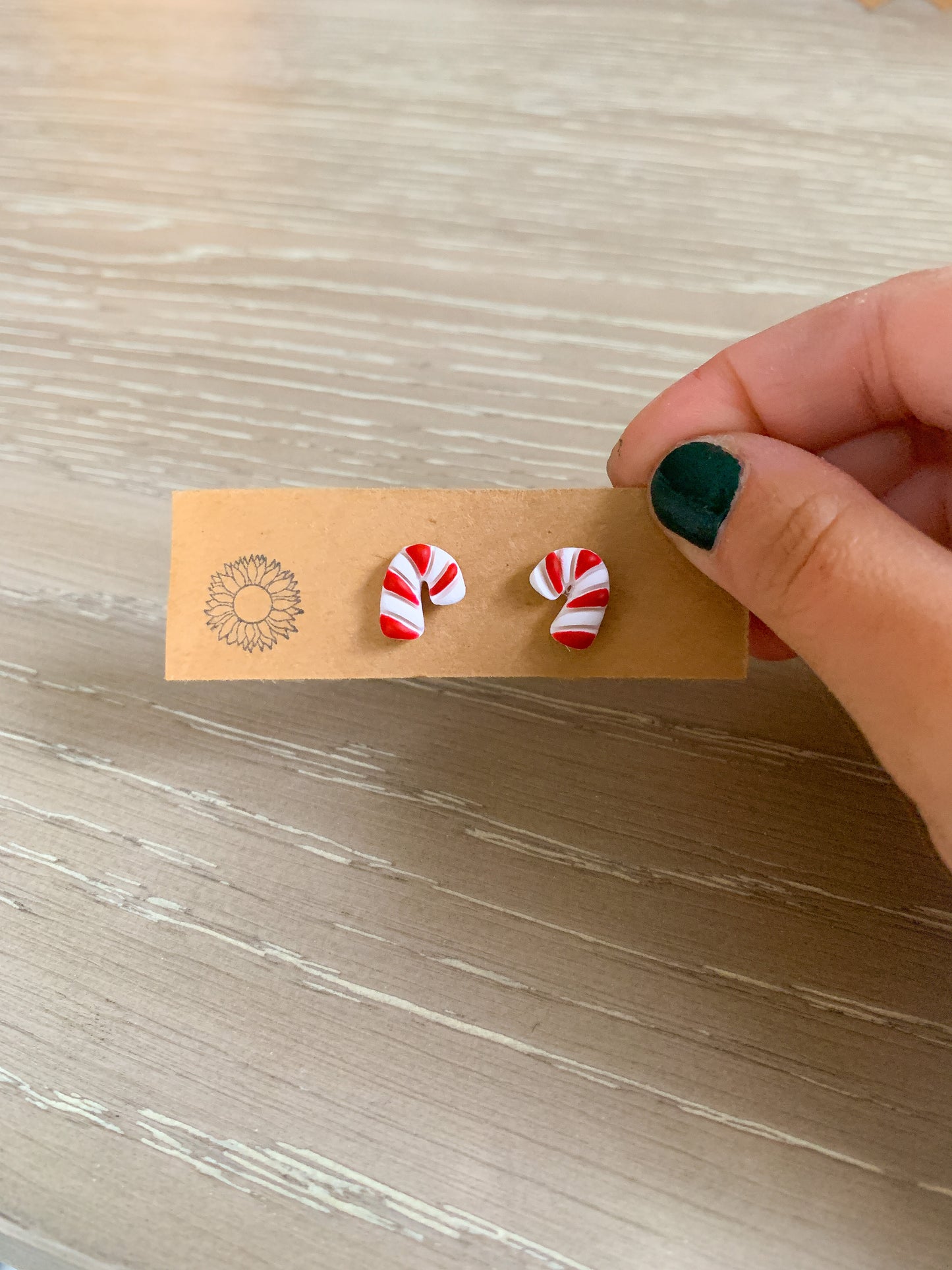 Candy Cane Studs