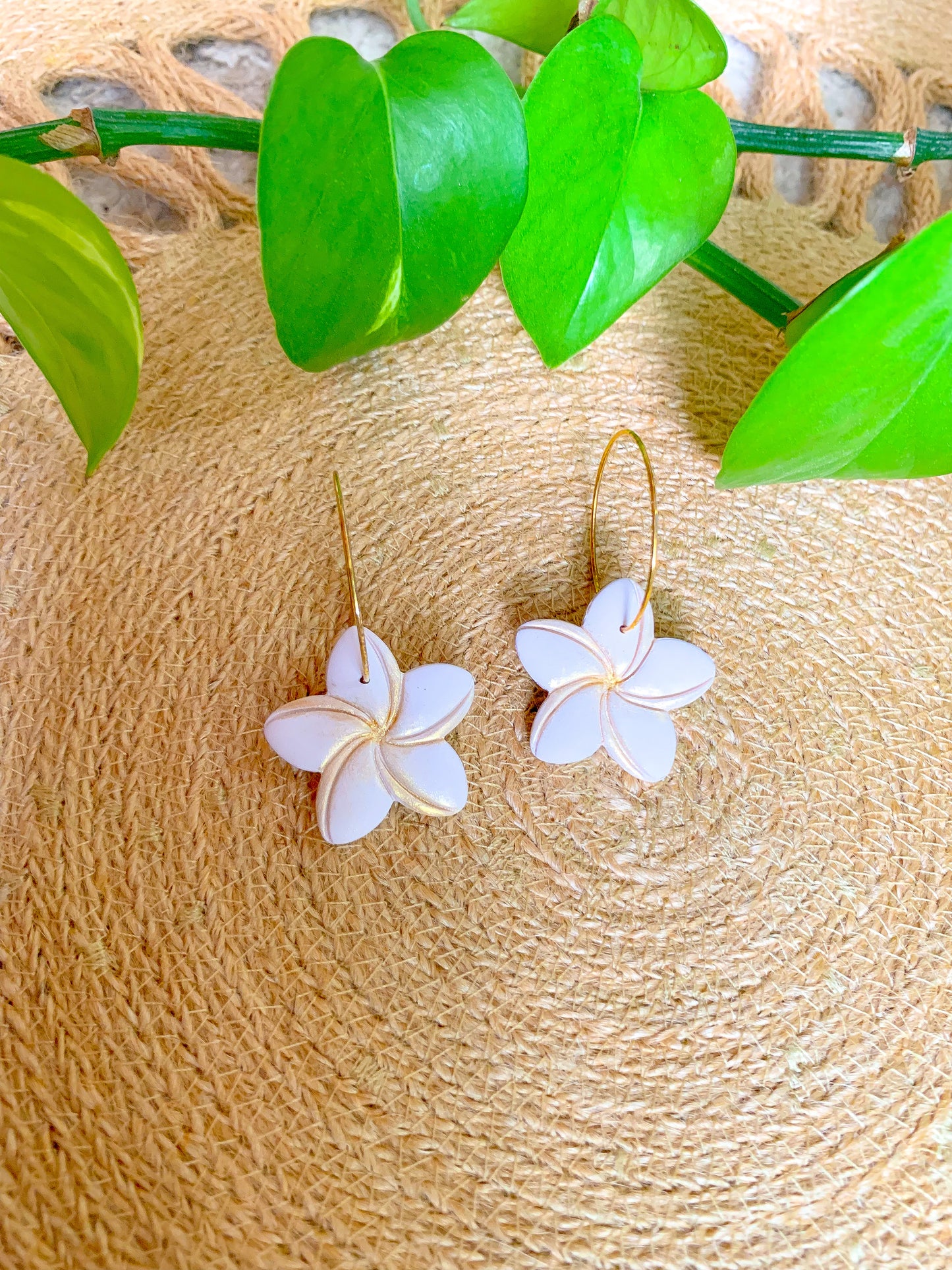 Plumeria Hoops