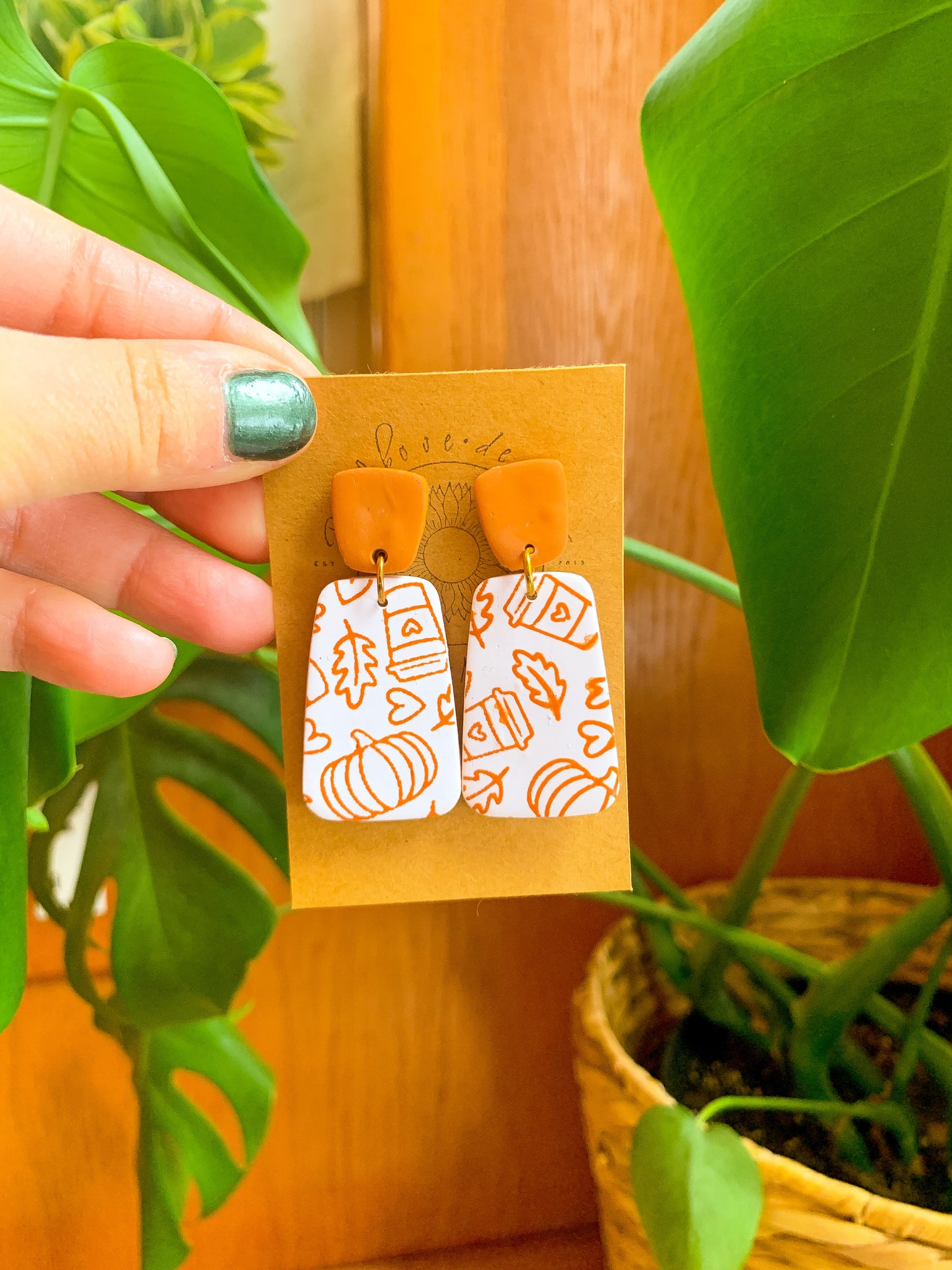 Pumpkin Spice Dangles
