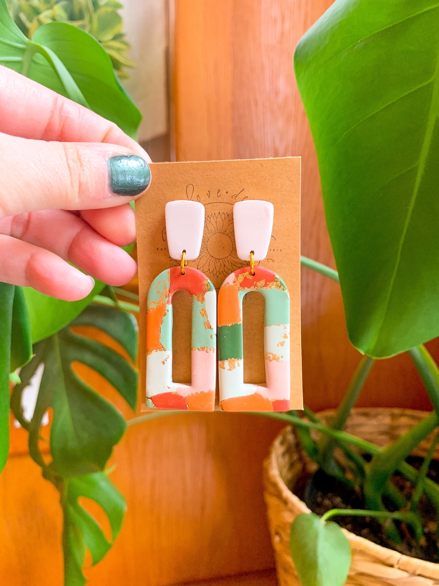Multicolored Arch Dangles