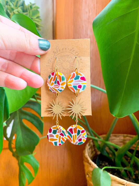 Stained Glass Sun Dangles