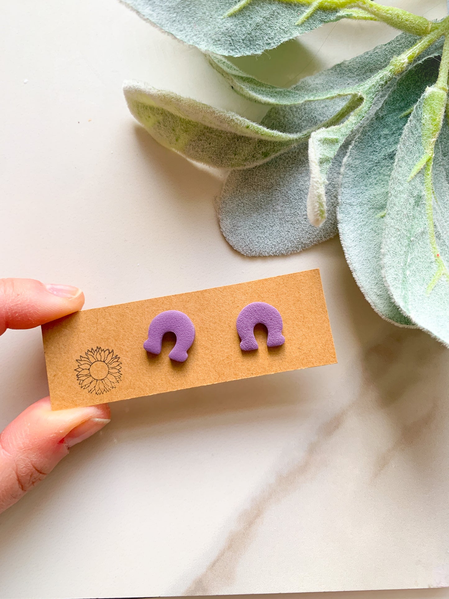 Lucky Charms Horseshoe Studs