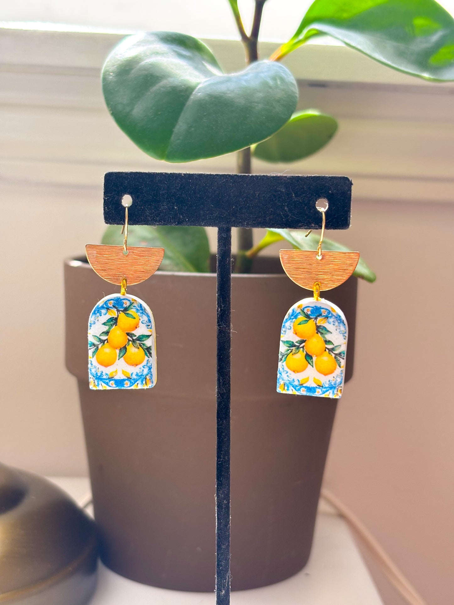 Mediterranean Inspired Lemon Dangles