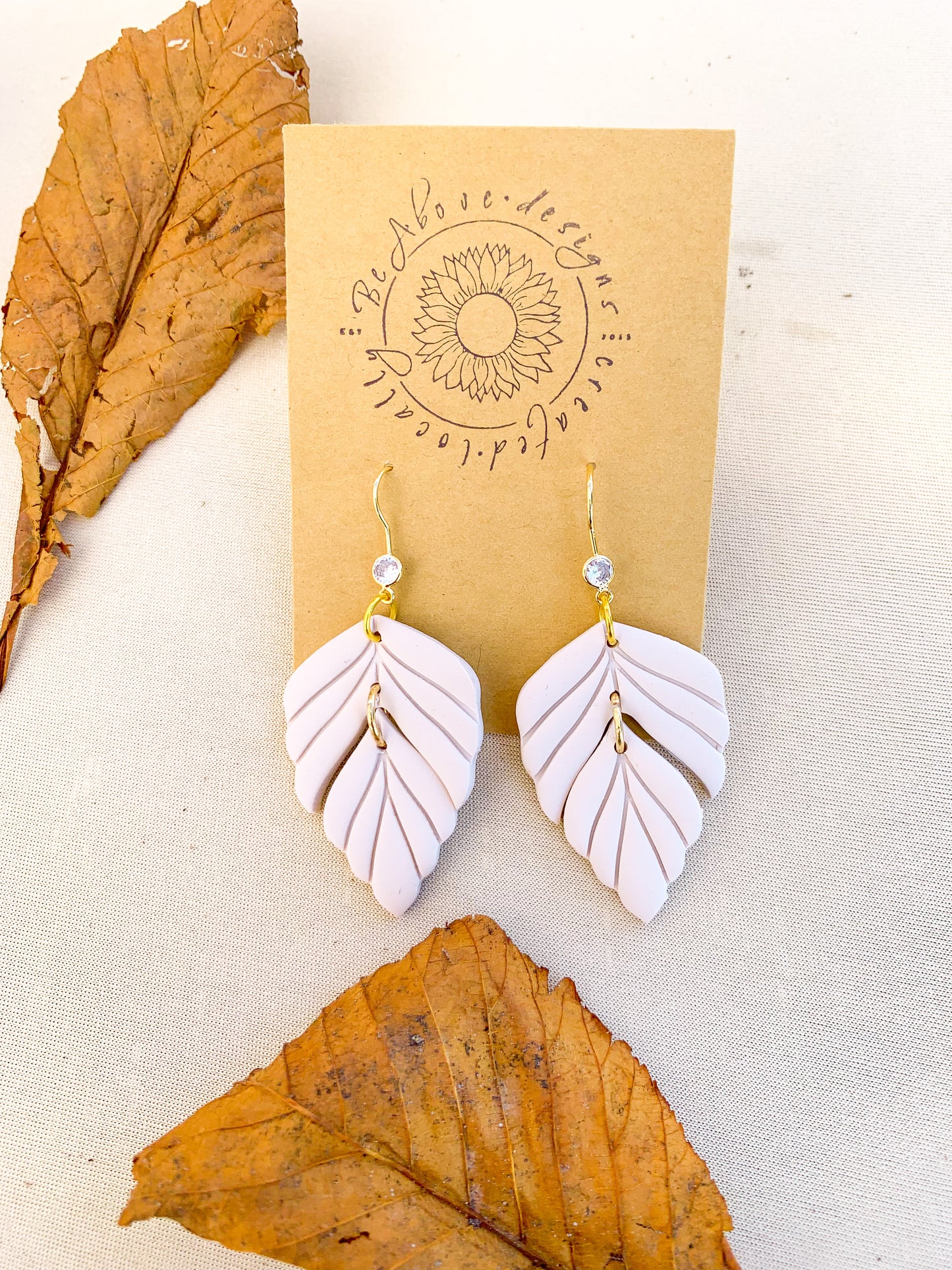Elegant Cream Foliage Dangles