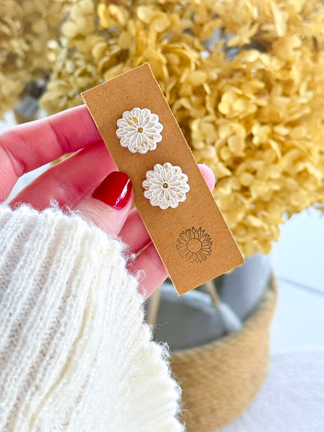 Clay Mandala Studs