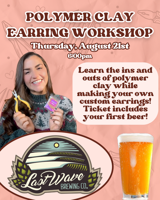 LAST WAVE BREWING CO - INCLUDES FIRST BEER - POINT PLEASANT, NJ - Polymer Earring Making Workshop