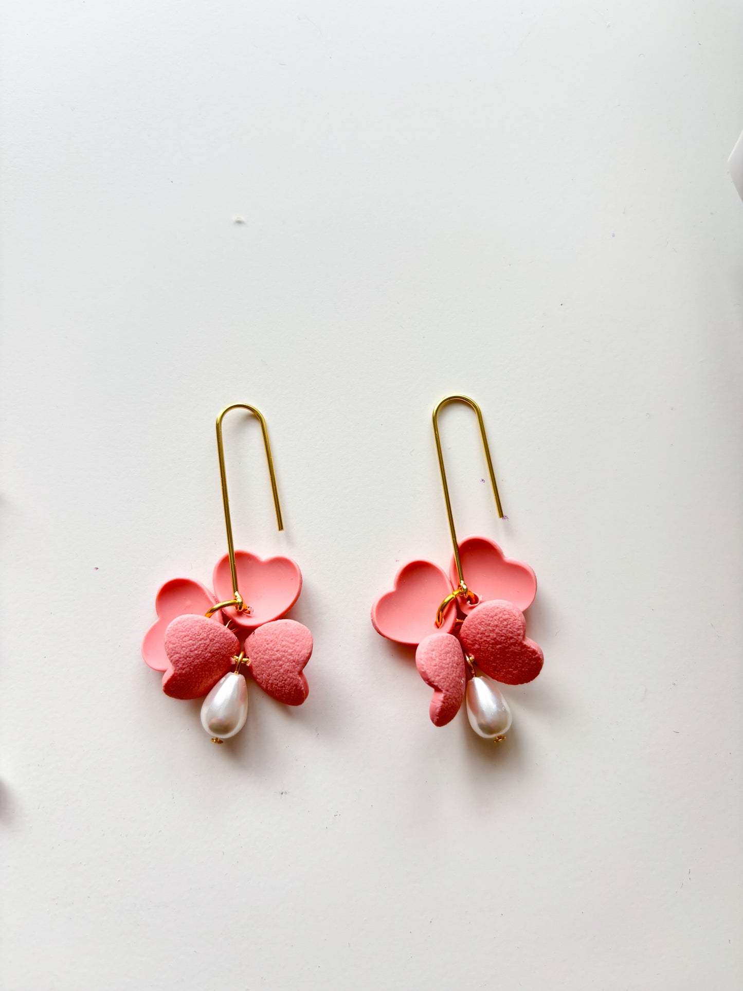 Flower Petal Drop Earrings