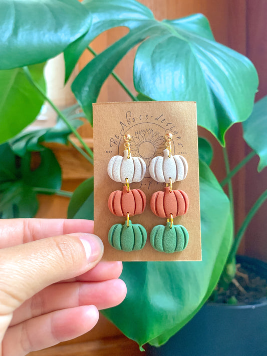 Fall Pumpkin Dangles