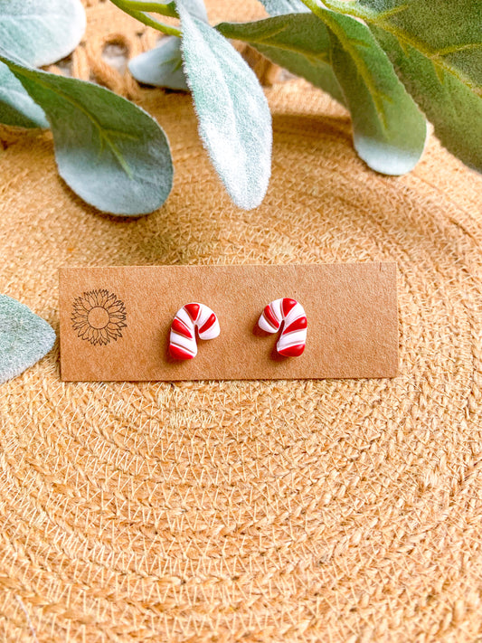 Candy Cane Studs