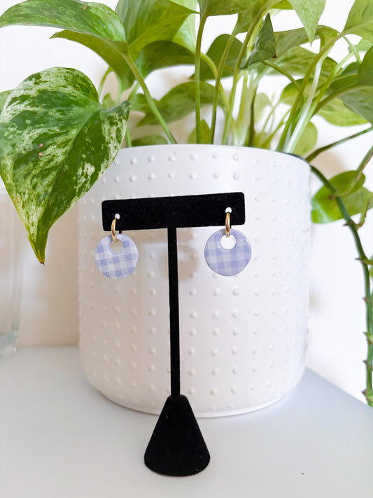 CHARM BAR Blue Gingham Charm