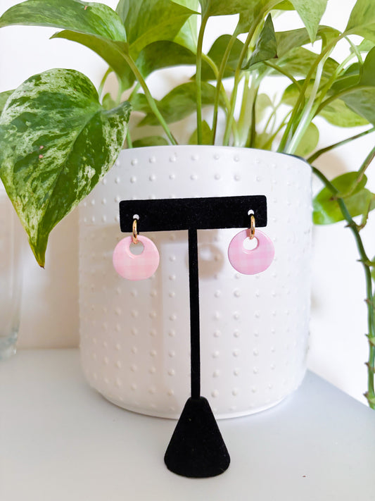 CHARM BAR Pink Gingham Charm