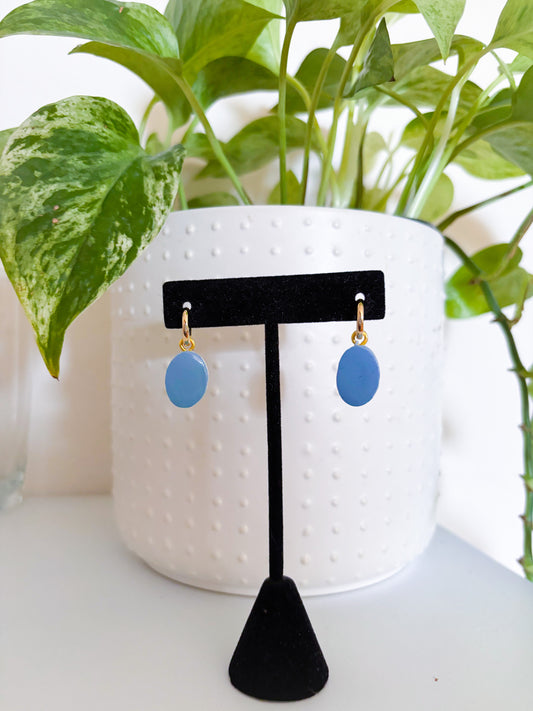 CHARM BAR Reversible Blue Floral Charm