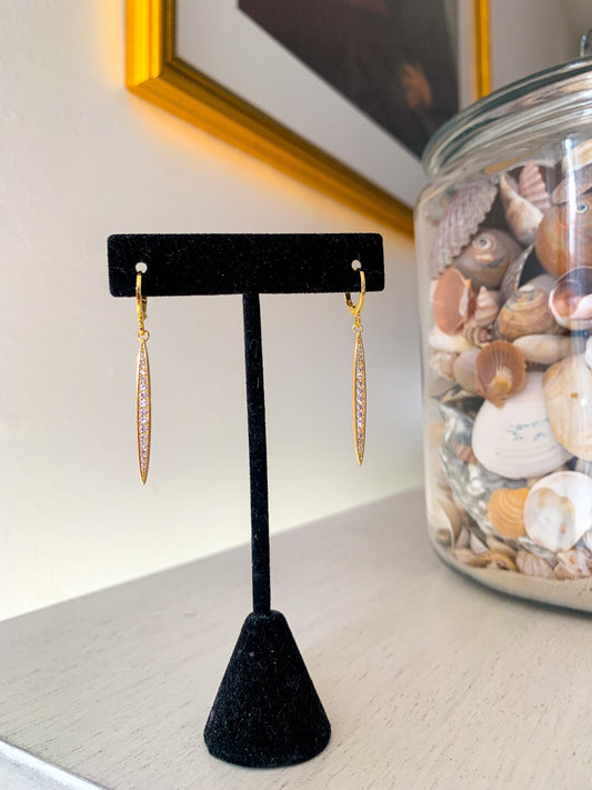 Long Crystal Huggies