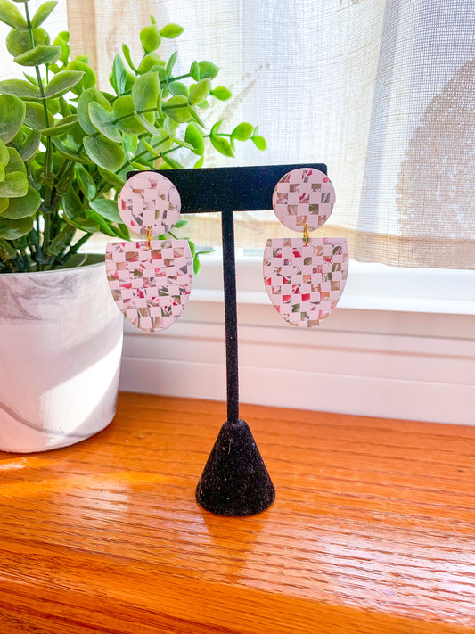 Spring Checkered Dangles