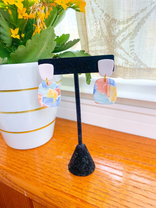 Beachy Watercolor Art Dangles