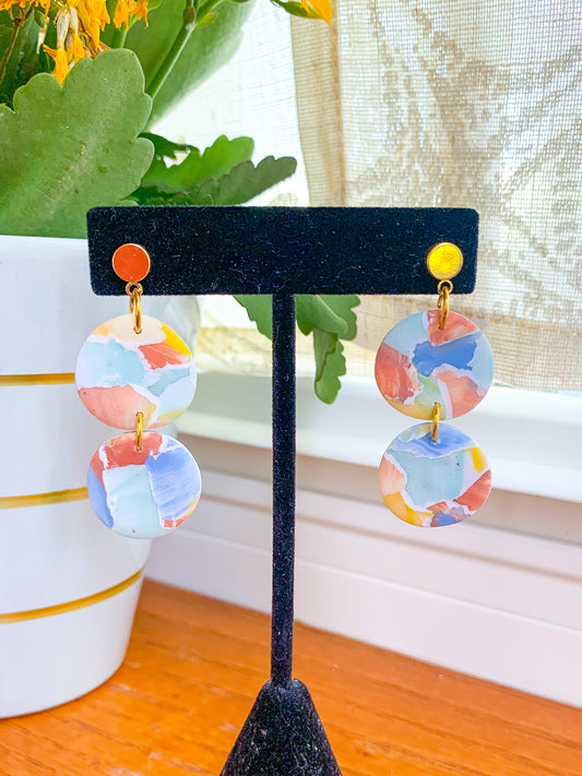 Beachy Watercolor Art Dangles