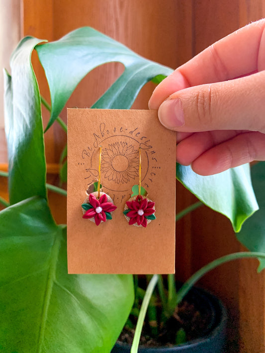 Mini Poinsettia Hoops