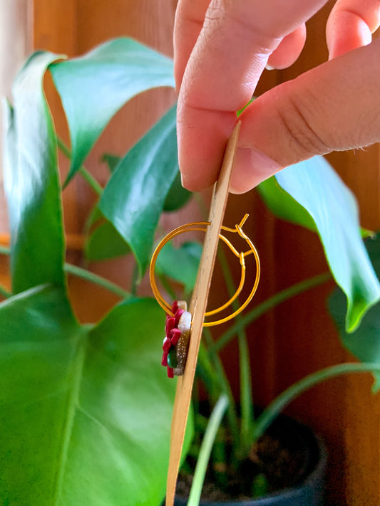 Mini Poinsettia Hoops