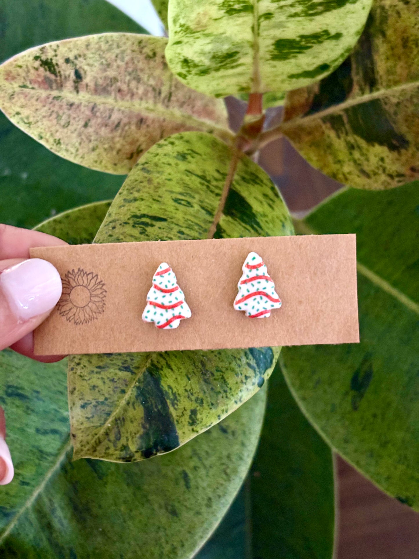 Christmas Tree Cake Studs