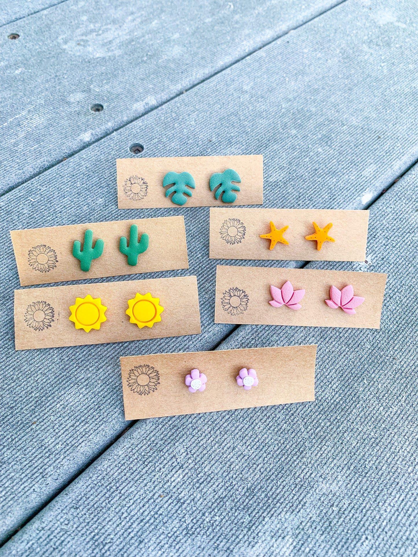 Colorful Earth Day Studs