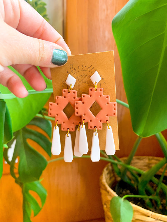 Aztec Terra Cotta Dangles