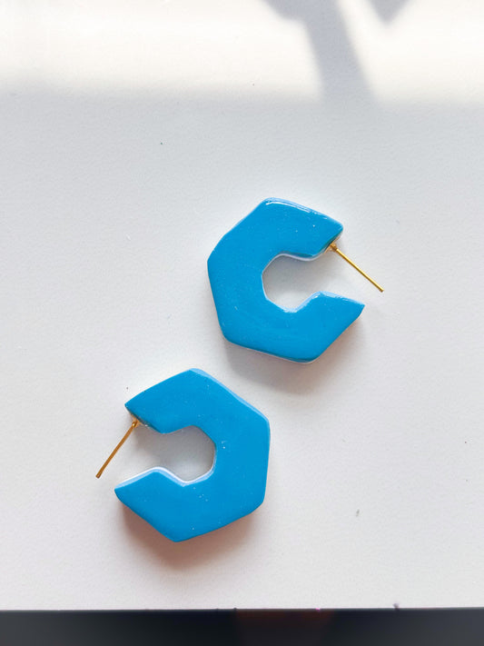 Reversible Tropical Blue+Yellow Hoops