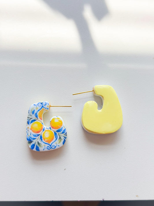 Reversible Lemon + Yellow Hoops