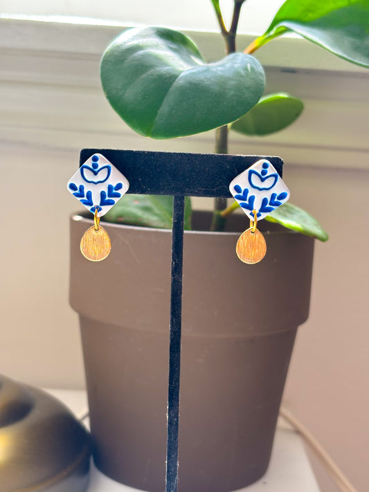 Mediterranean Inspired Tile Post Dangles