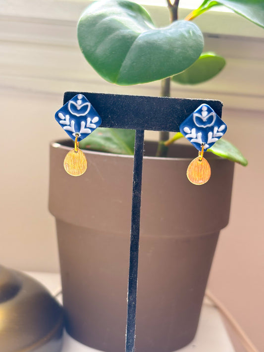 Mediterranean Inspired Tile Post Dangles