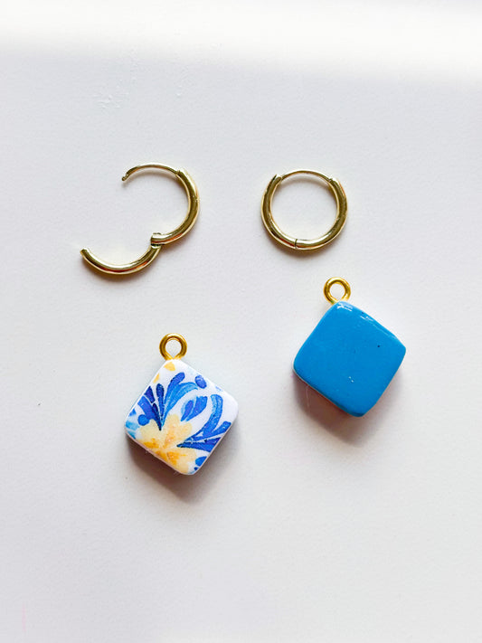 CHARM BAR Reversible Tropical Tile Charms