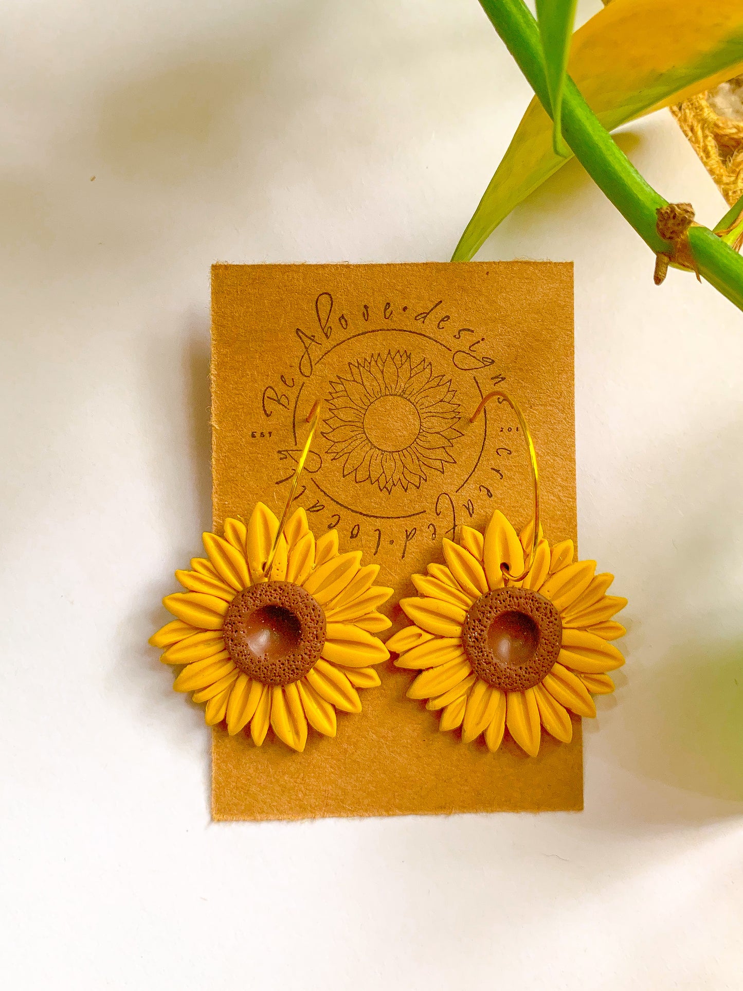 Large Sunflower Hoops