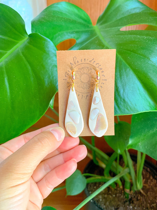 Teardrop Seashell Dangles
