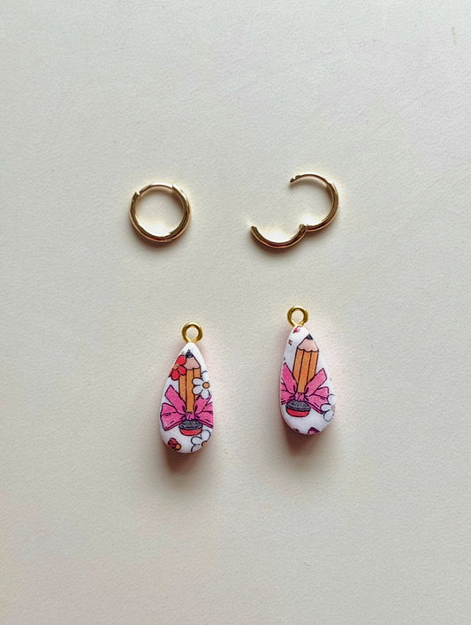 CHARM BAR Reversible Pencil Bow Charms