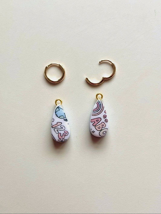 CHARM BAR Reversible Teacher Charms