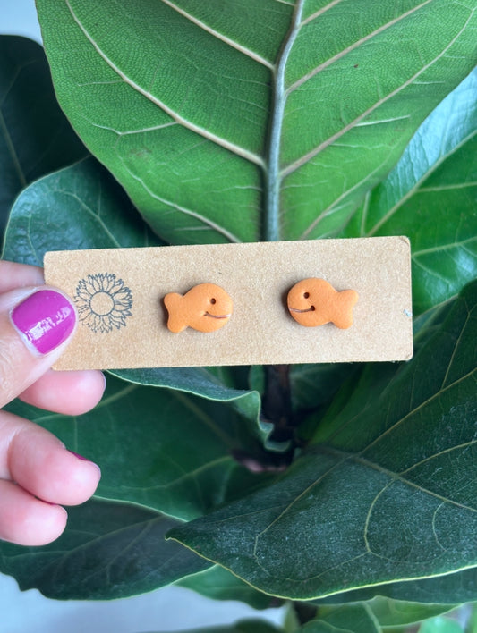 Gold Fish Studs