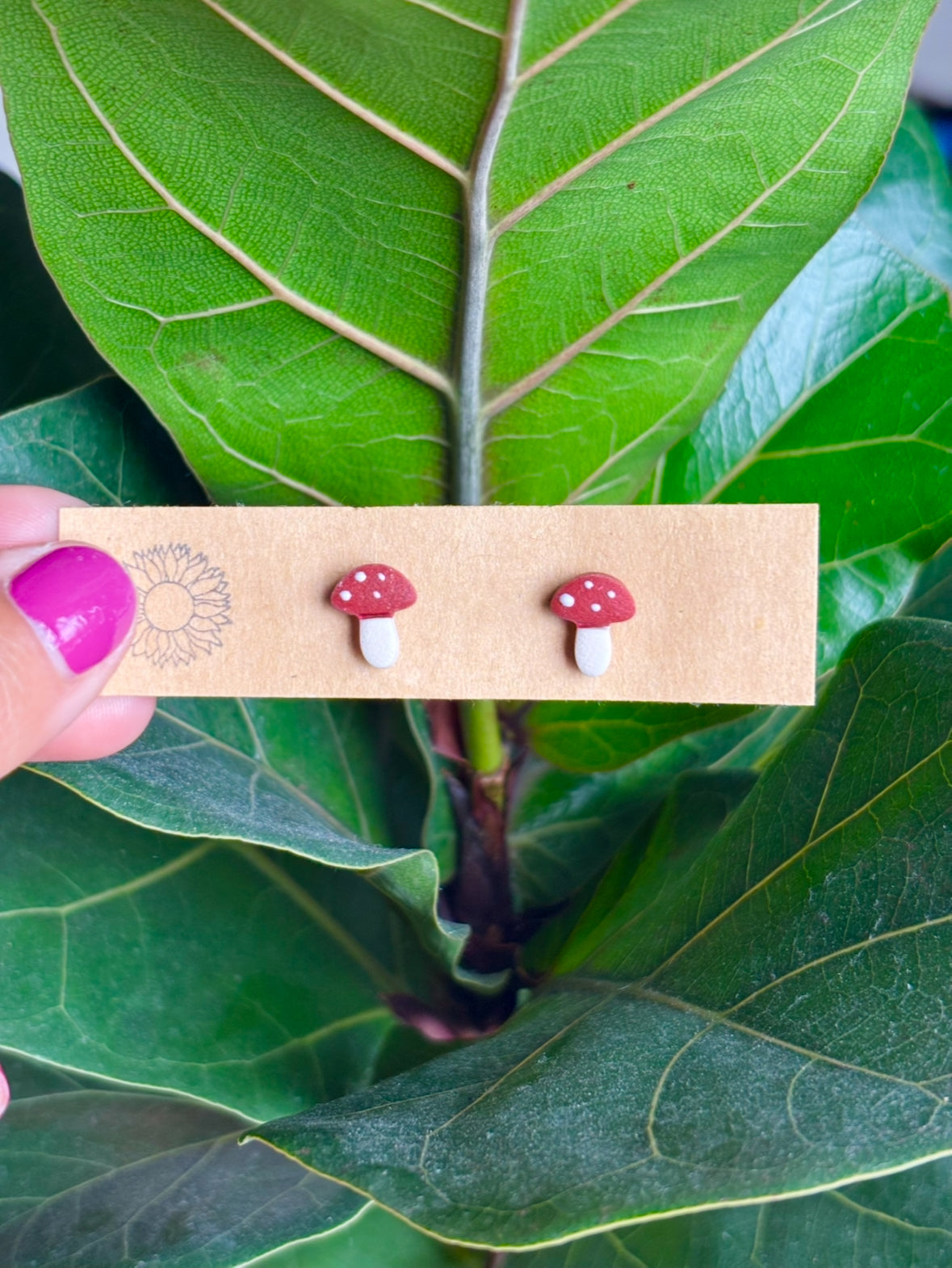 Mini Mushroom Studs