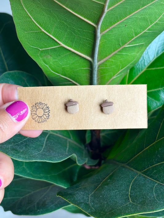 Mini Acorn Studs