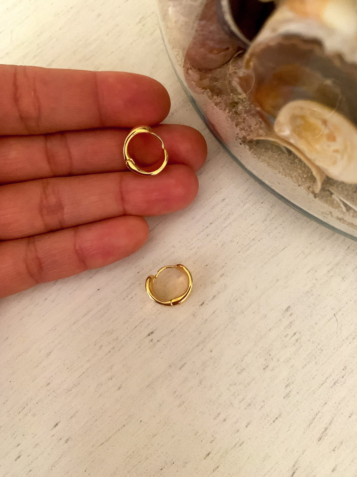 Mini Gold Cuff Huggies