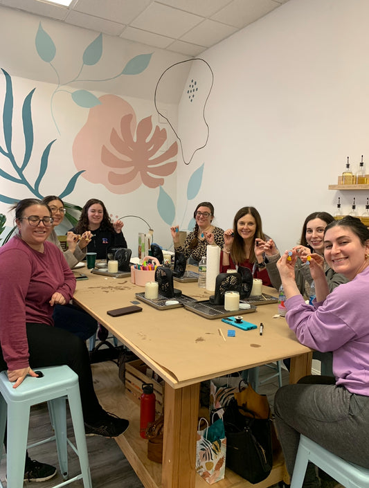 Polymer Clay Earring + Candle Making Class @ Brighter Days Co
