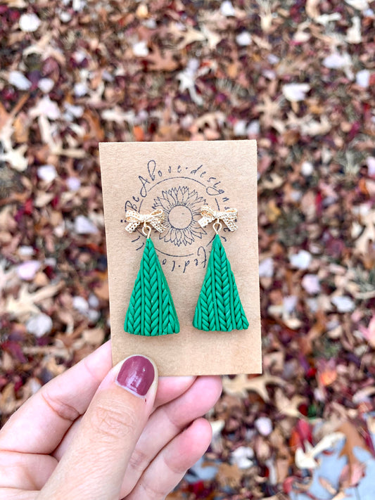 Knitted Tree Dangles